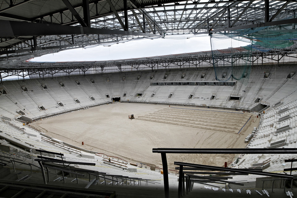 Końcówka budowy stadionu we Wrocławiu