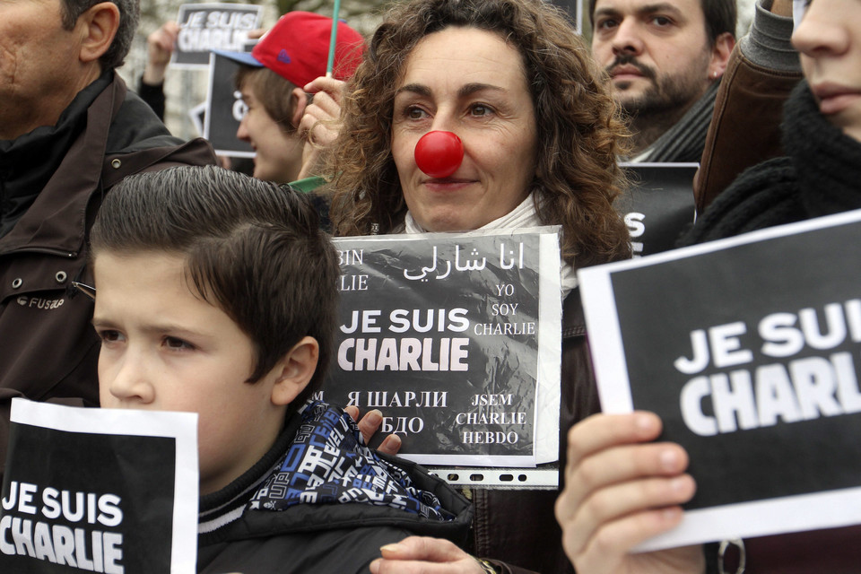 FRANCE CHARLIE HEBDO REPUBLICAN MARCH (Republican march in Nantes to pay tribute to victims of terrorist attacks in France )