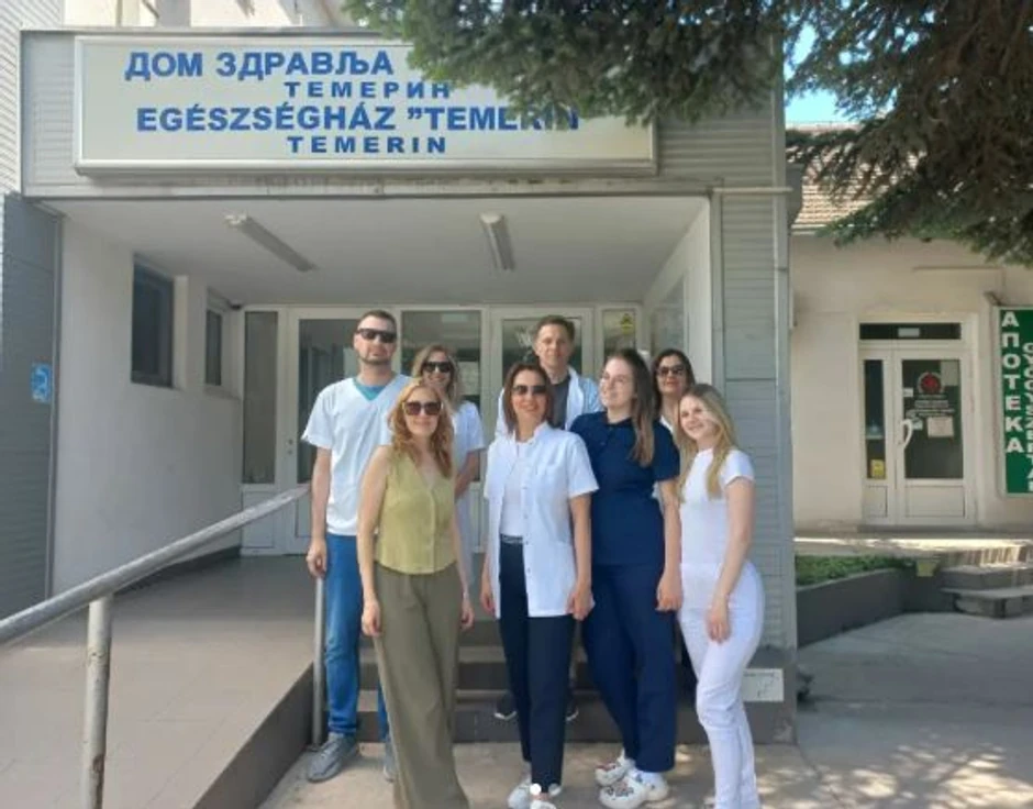 Tim stručnjaka koji je obavljao preglede kože u Temerinu 