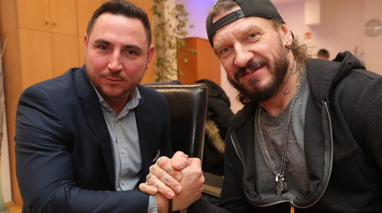 Németh Attila ügyvezető
és a rapper a Blikknek jelezte, köztük nincs harag /Fotó: Varga Imre