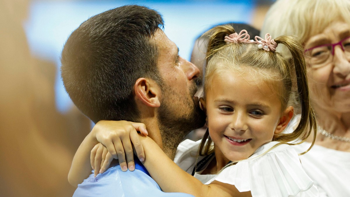 Novak Đoković sa ćerkom Tarom