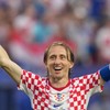 Luka Modrić slavi pobedu nad reprezentacijom Gane | Foto: Reuters