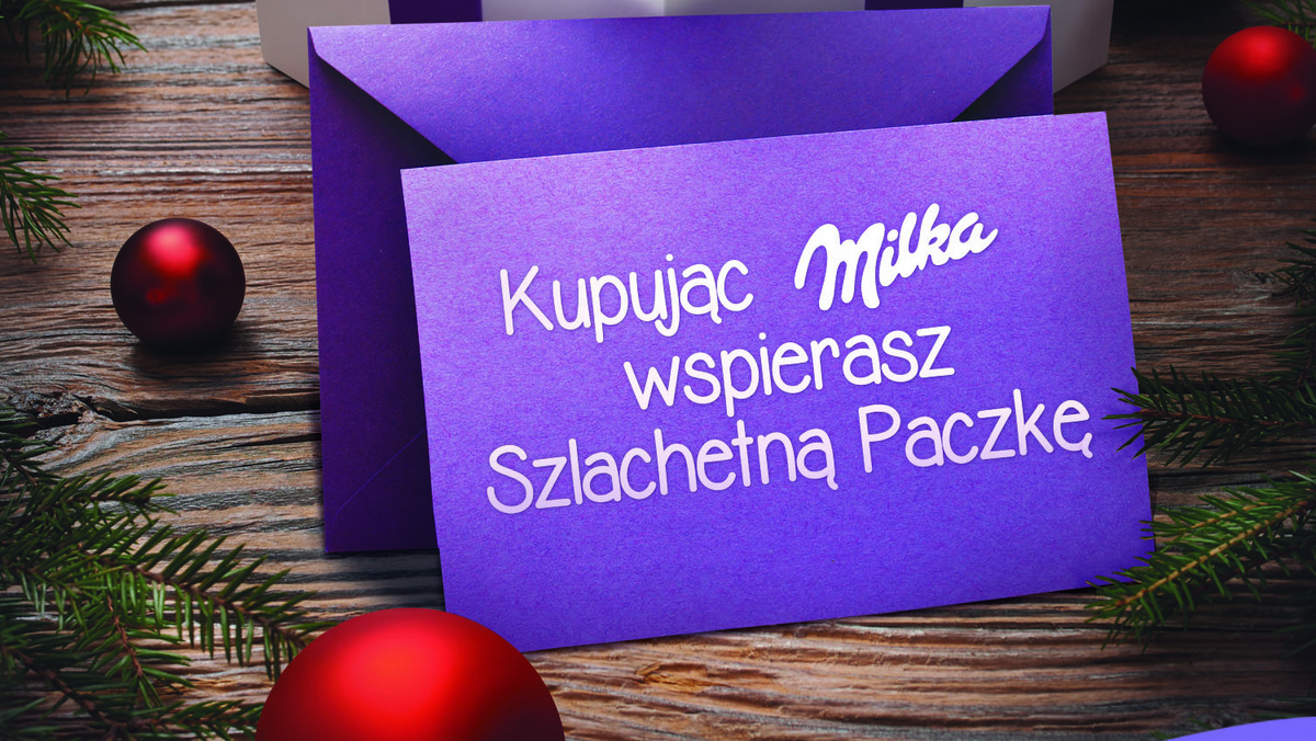 Święta to szczególny czas, w którym razem z najbliższymi cieszymy się ciepłą, rodzinną atmosferą. Czas spełniania życzeń. W tym roku część z nich pomoże zrealizować Milka wspierając ogólnopolską akcję SZLACHETNA PACZKA – inicjatywę świątecznej pomocy, która co roku angażuje tysiące ludzi