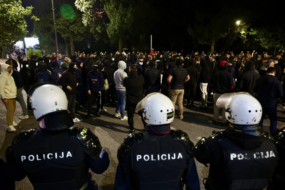 Protest ispred zgrade Vlade u Podgorici