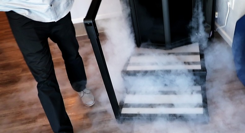 A new study of 29 participants found people with obesity who had regular cryotherapy sessions had lower blood sugar and cholesterol levels compared to a control group.Carlos Avila Gonzalez/The San Francisco Chronicle via Getty Images