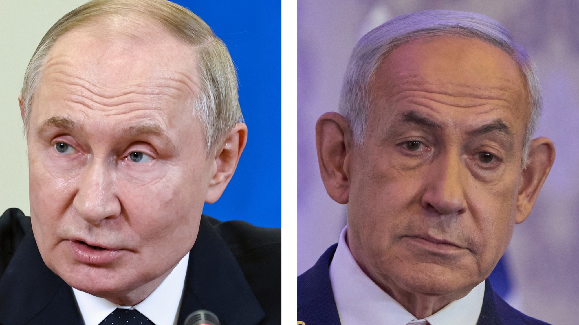 Ruský prezident Vladimir Putin a izraelský premiér Benjamin Netanjahu.