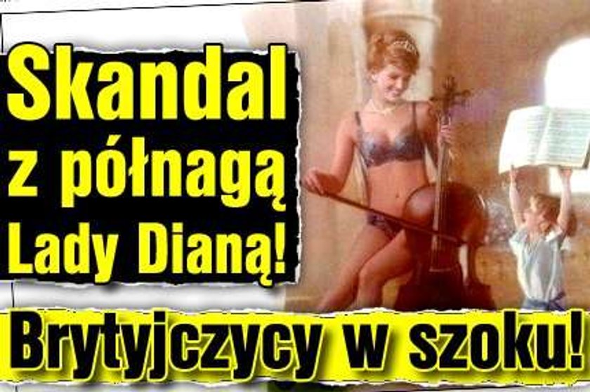 Skandal z półnagą Lady Dianą! Brytyjczycy w szoku!