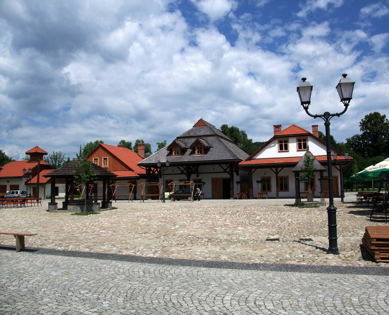 Sądecki Park Etnograficzny w Nowym Sączu. Rynek w Miasteczku Galicyjskim