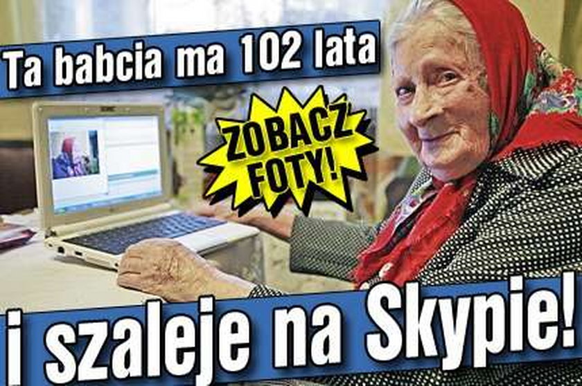 Ta babcia ma 102 lata i szaleje na Skypie!