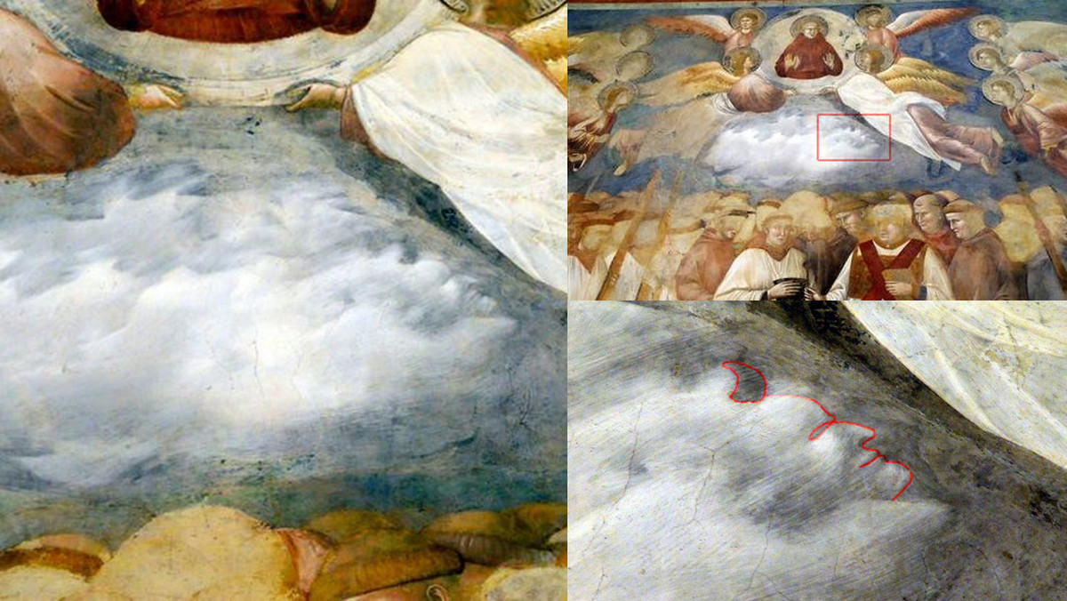 Prekursor Renesansu Giotto w 1290 roku wykonał freski zdobiące Bazylikę Świętego Franciszka w Asyżu. 721 lat później mediewistka Chiara Frugone zrobiła dobrej jakości zdjęcia fresków i dostrzegła profil demona ukryty w dziele sztuki.