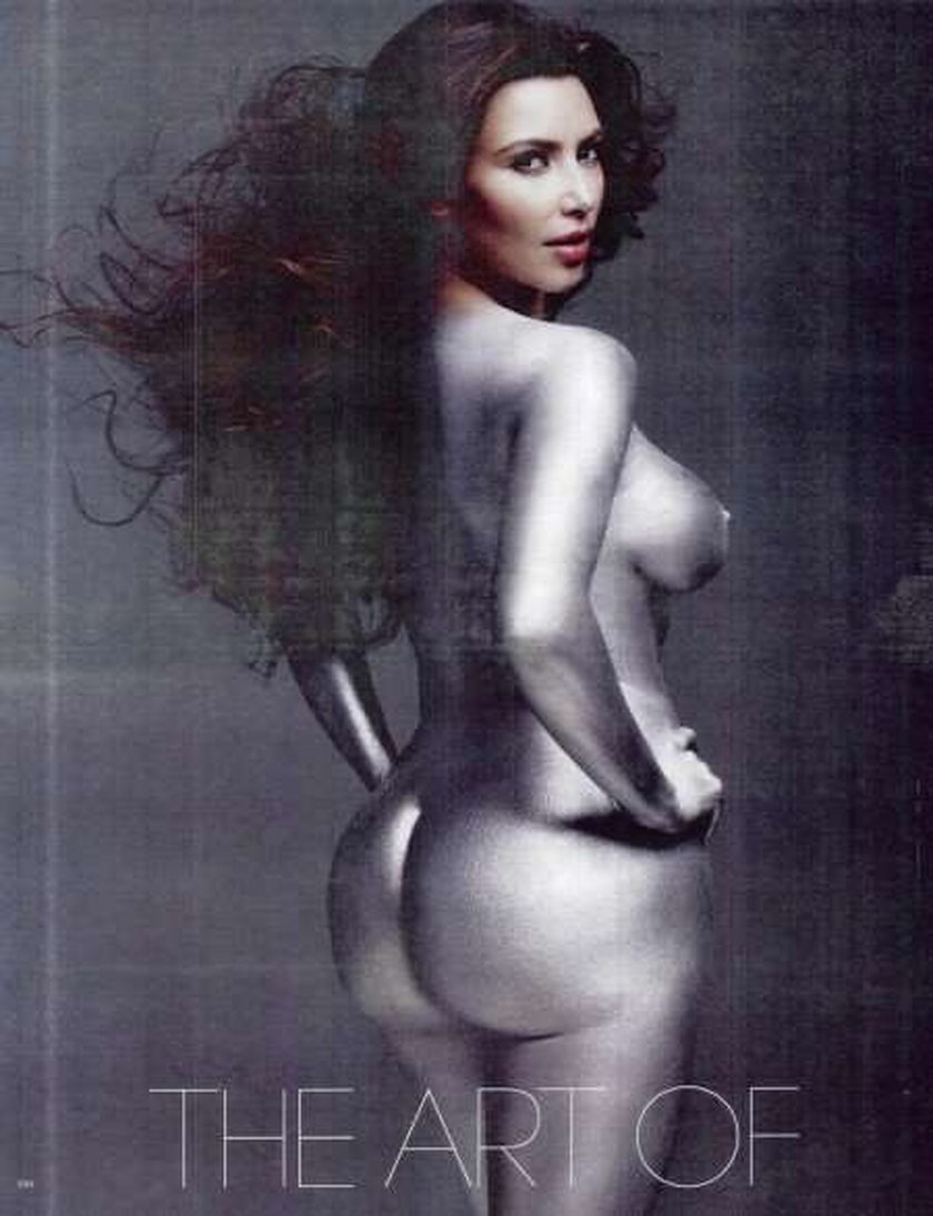 Kim Kardashian nago! Pokazała wielką pupę. Foto