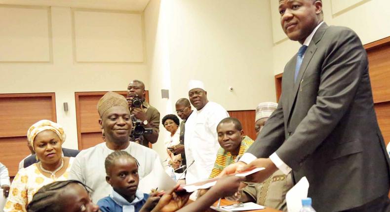 Dogara hosts students from Abuja IDP schools