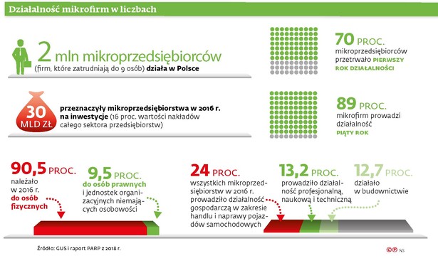 Działalność mikrofirm w liczbach