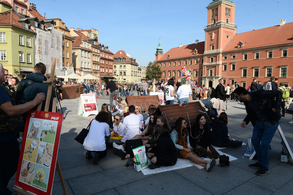 Gwiazdy podczas akcji "Zerwijmy łańcuchy" 2018