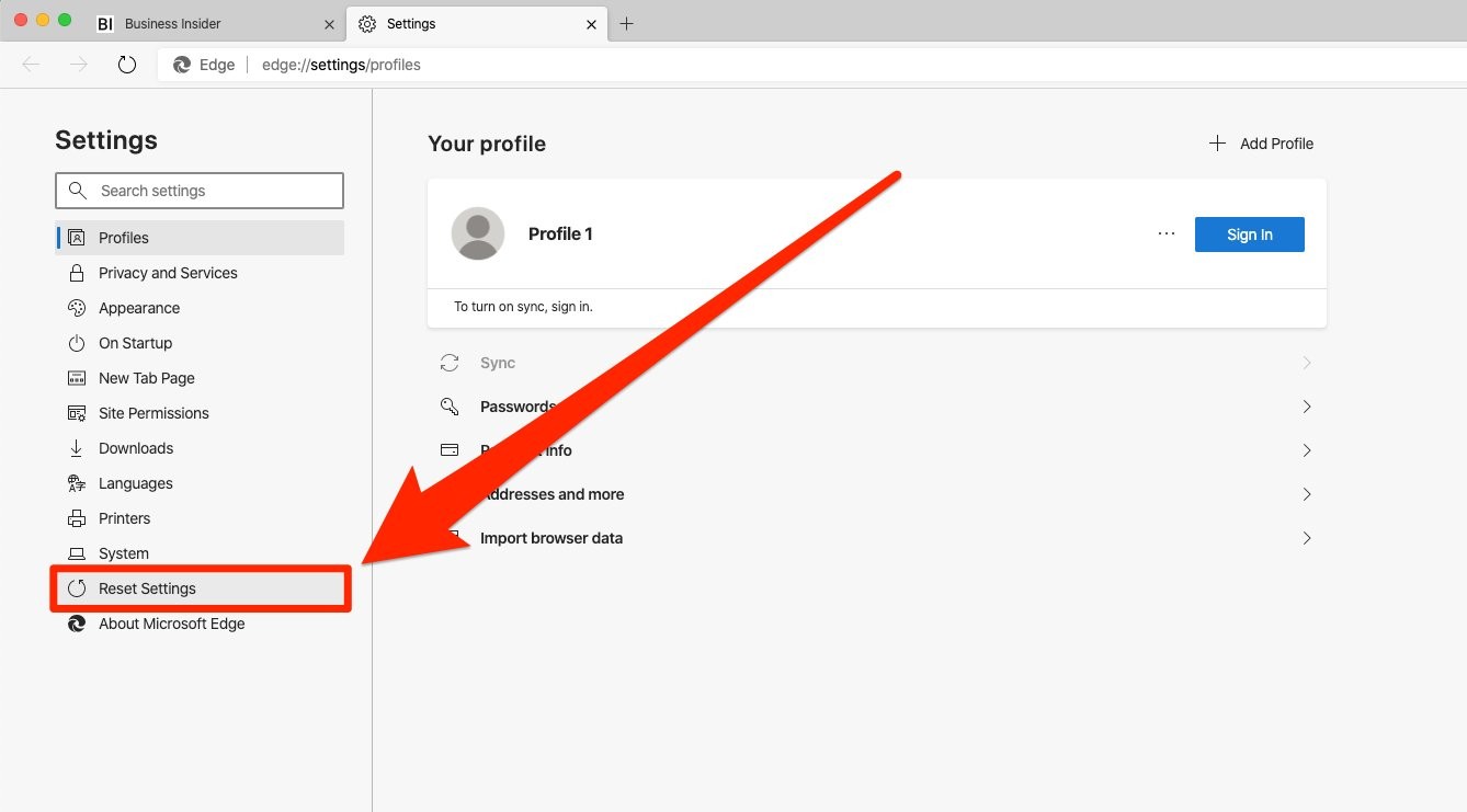How to reset Microsoft Edge to fix faulty settings and free up space on