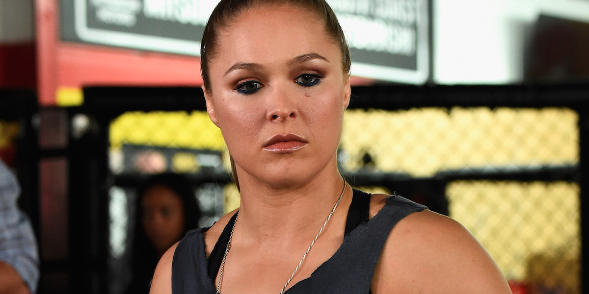Former UFC women's bantamweight champ Ronda Rousey.