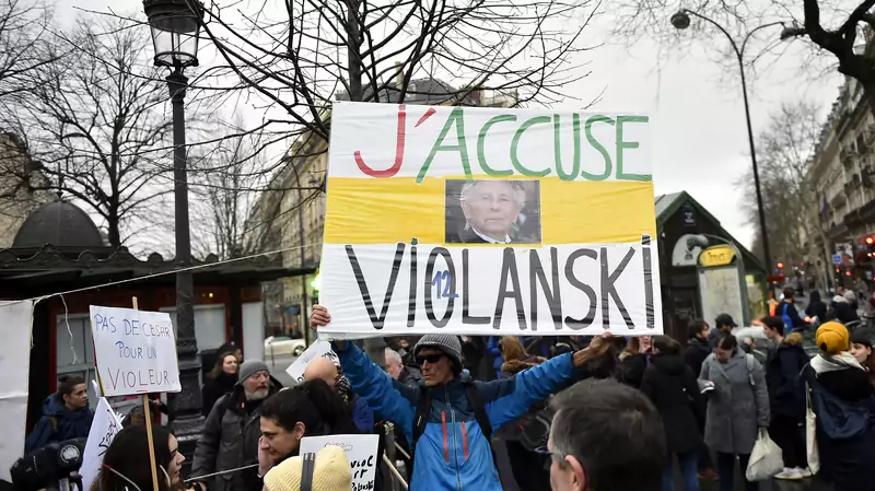 Protesty w Paryżu po nominacji dla Romana Polańskiego Fot. Aurelien Meunier