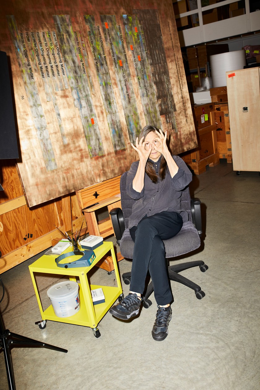 JENNY HOLZER Die Amerikanerin in ihrem Studio in Upstate New York.