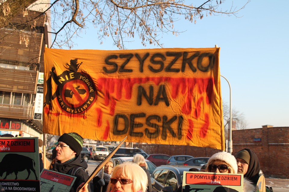 Protest przeciwko zmianie w Prawie łowieckim. Piotr Halicki 4