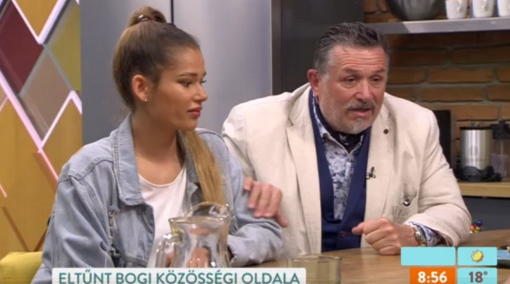 Lajcsi és lánya, Boglárka az RTL Reggeliben / Fotó: RTL Klub 