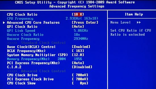 Chociaż na płytach z podstawką LGA1156 brakuje magistrali QPI, to z BIOS-ów nie zniknęła