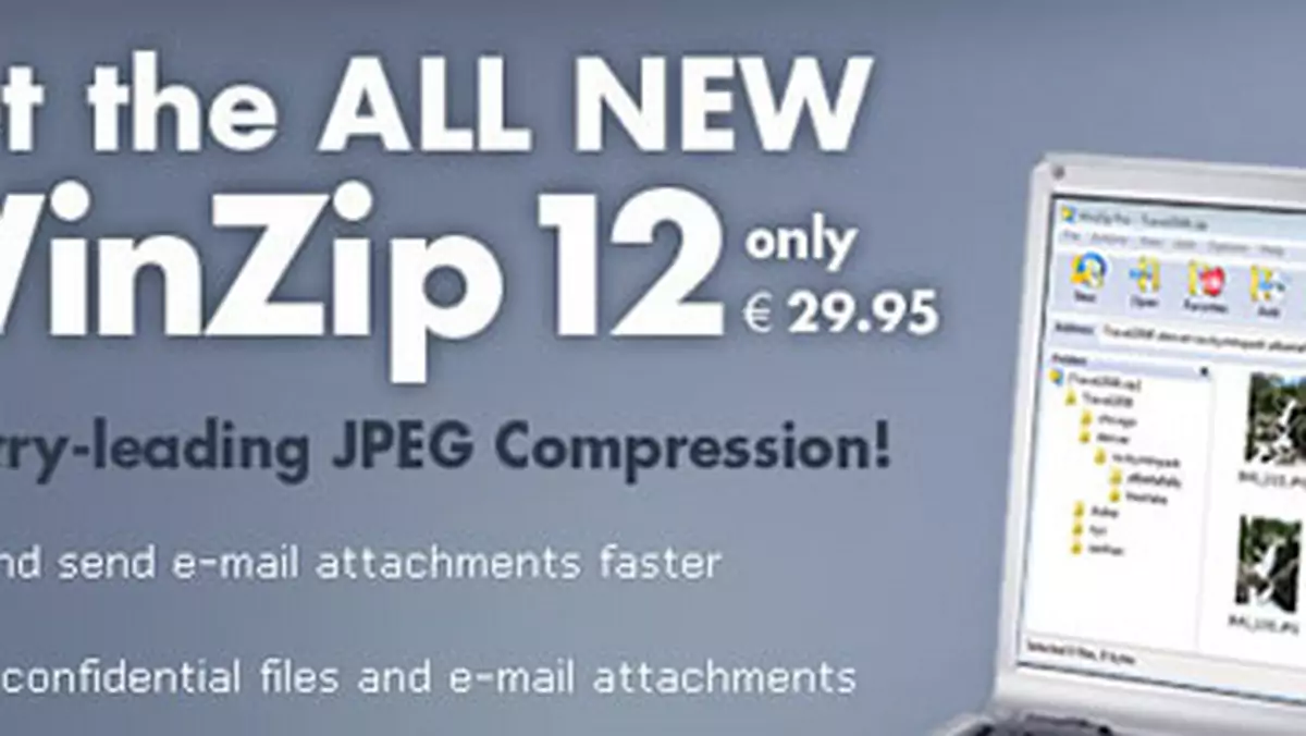 WinZip 12.1 z nowym formatem kompresji