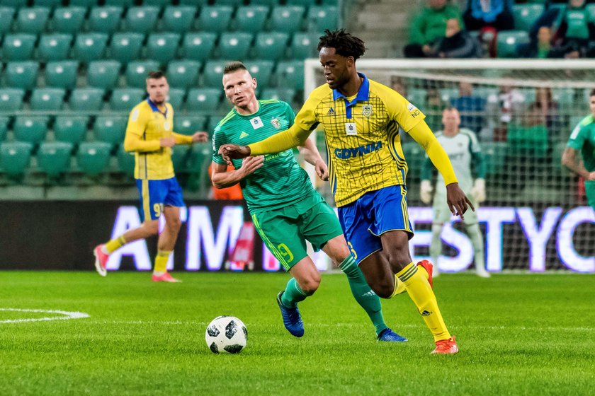 Pilka nozna. Ekstraklasa. Slask Wroclaw - Arka Gdynia. 20.10.2018