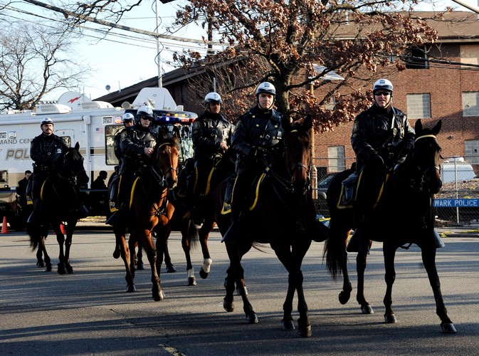 Policja konna będzie zabezpieczać uroczystość na wypadek, gdyby fani Whitney Houston przedarli się przez kordon