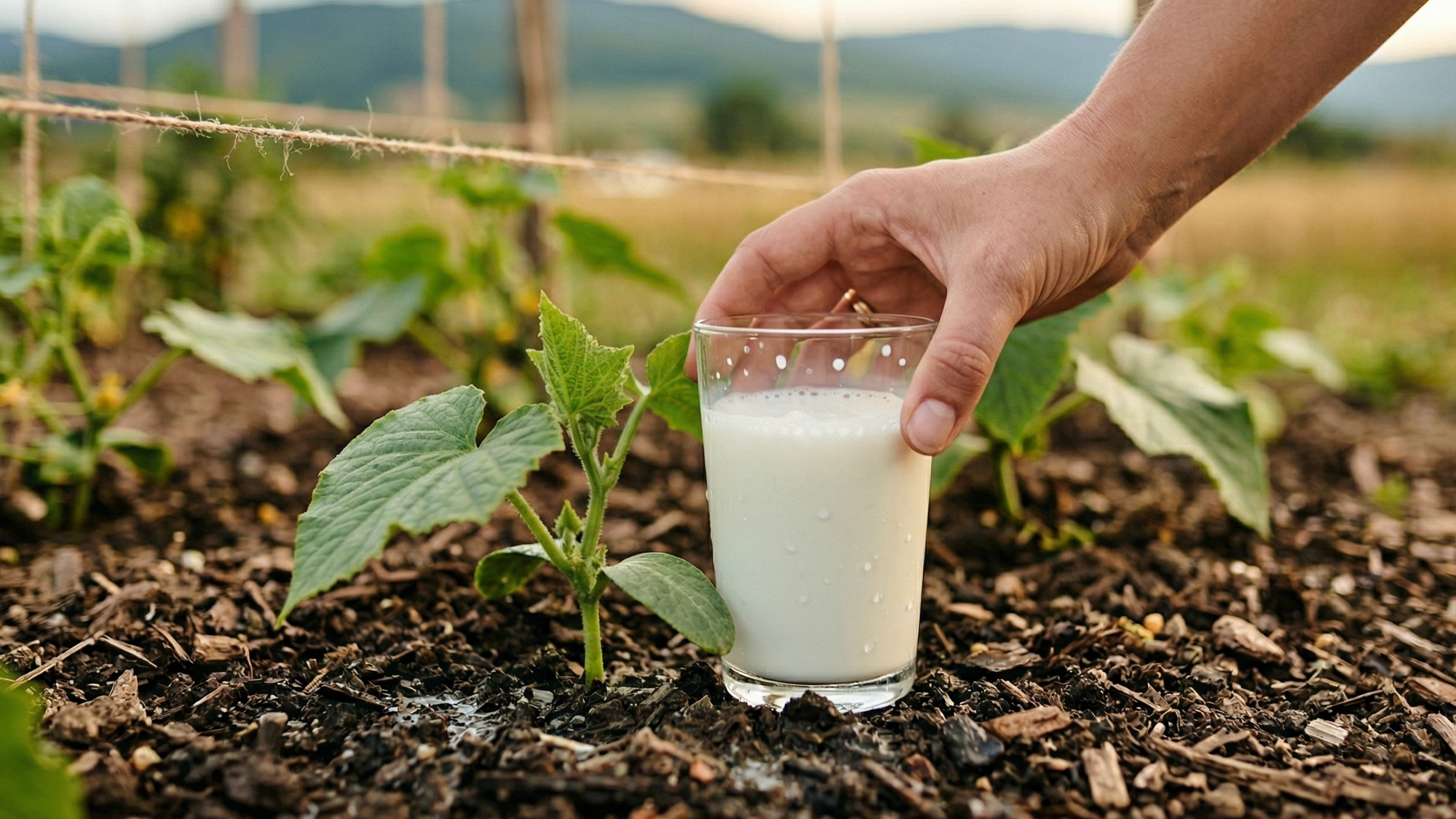 Rozriedené mlieko dokáže v záhrade divy. 