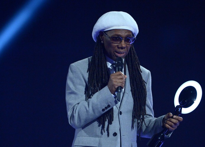 Nile Rodgers na gali Brit Awards 2014