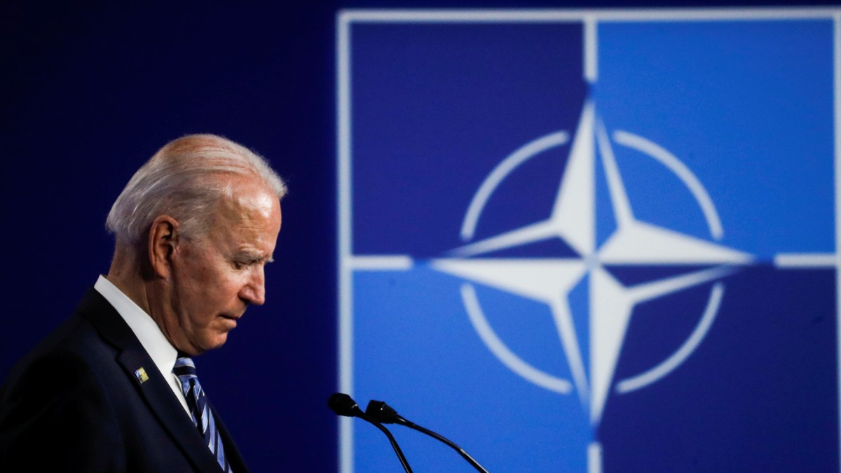 Prezydent USA Joe Biden podczas Szczytu NATO