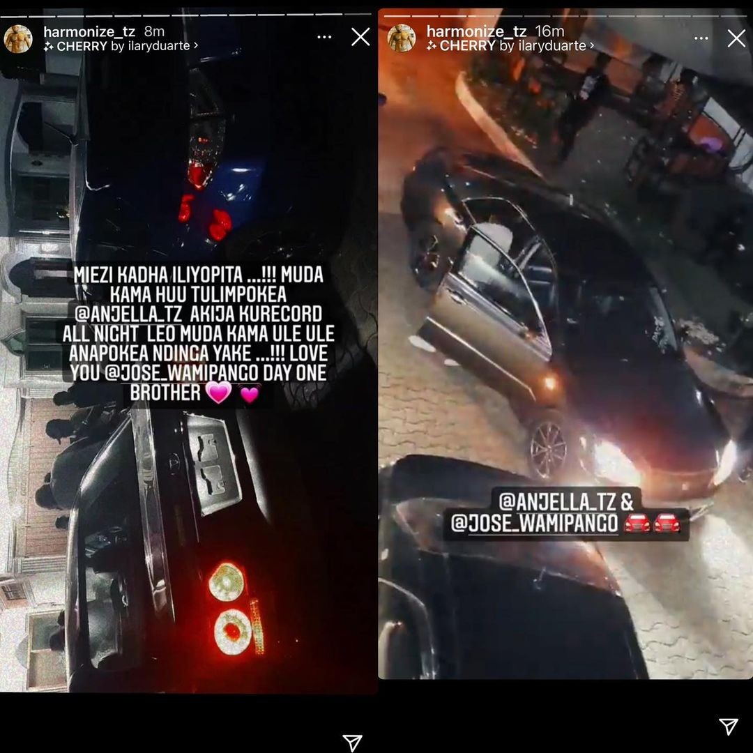 Harmonize gifts his new signee Angella a car