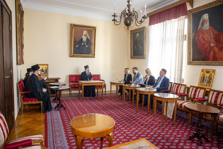 Patrijarh Porfirije i ministarka Tatjana Macura 