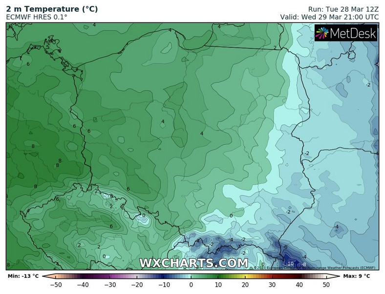 Poranek zapowiada się znacznie cieplej