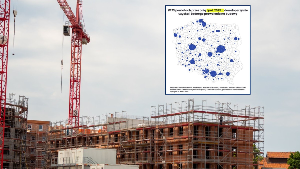 Polska podzielona: tu budują na potęgę, a tam nic nie powstaje