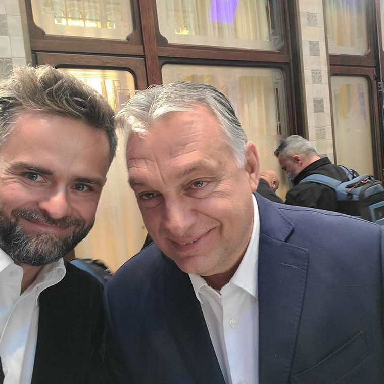 Adam Hofman i Viktor Orban