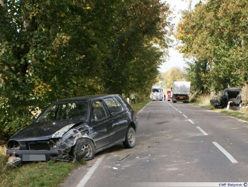 Kierowcę tego opla helikopter zabrał do szpitala