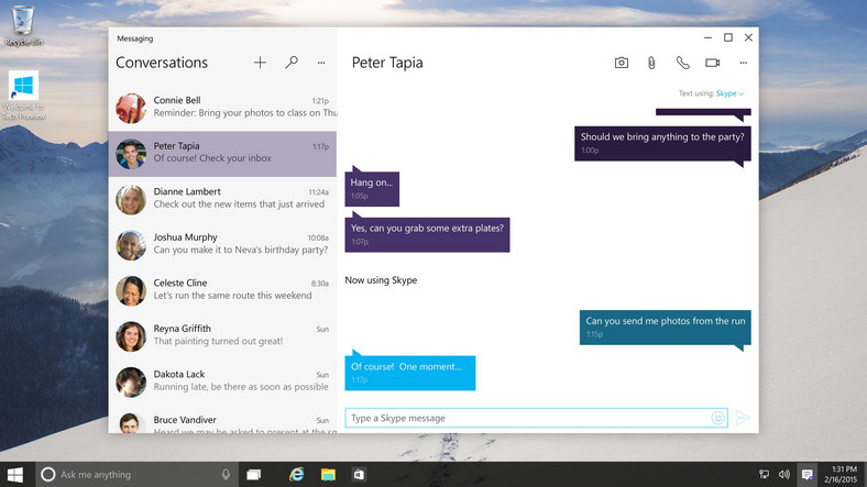 Windows 10 - Skype domyślnym komunikatorem