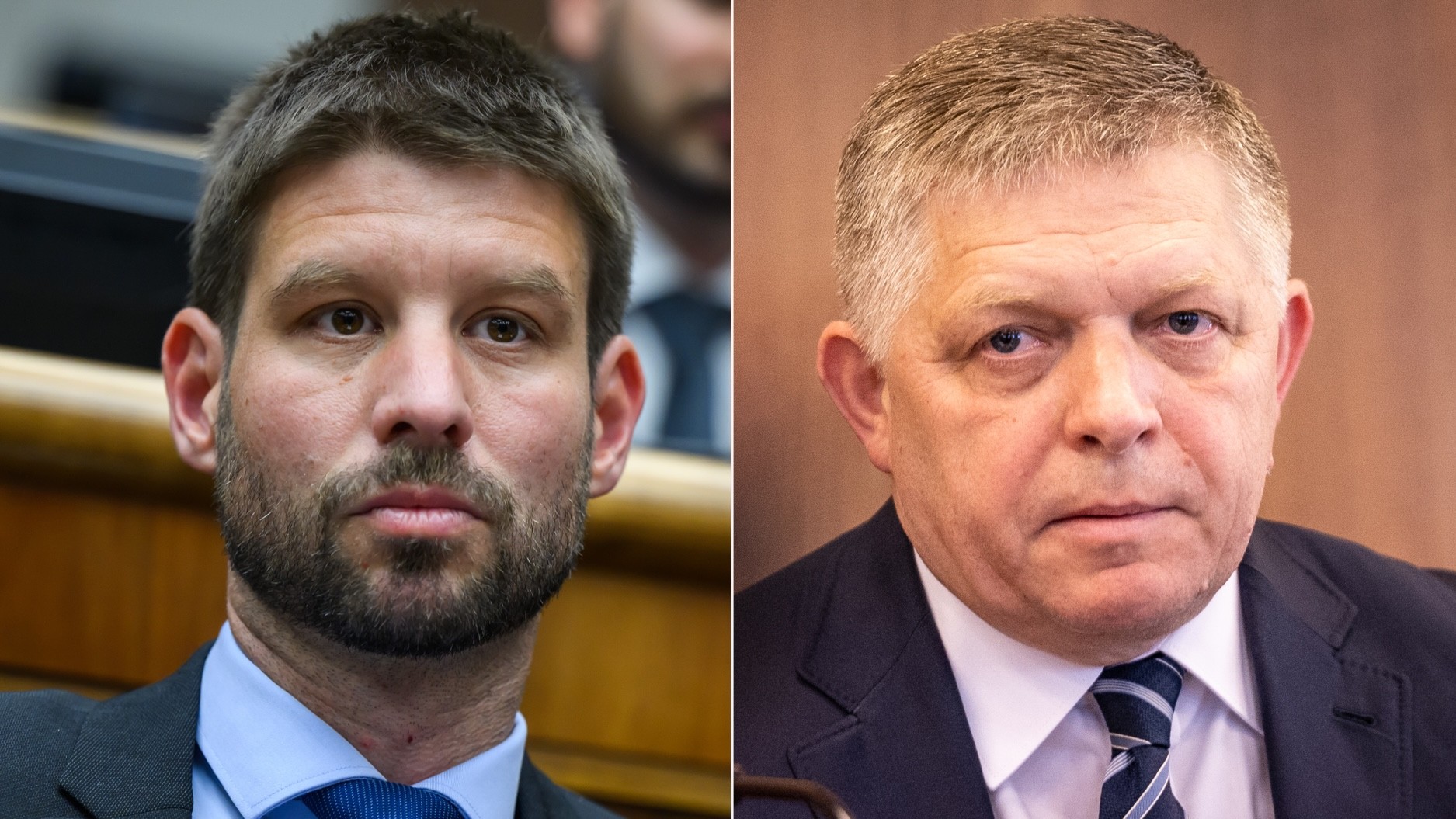 Michal Šimečka a Robert Fico