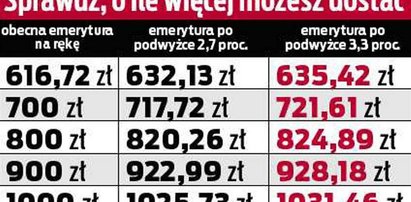 Większe podwyżki emerytur!