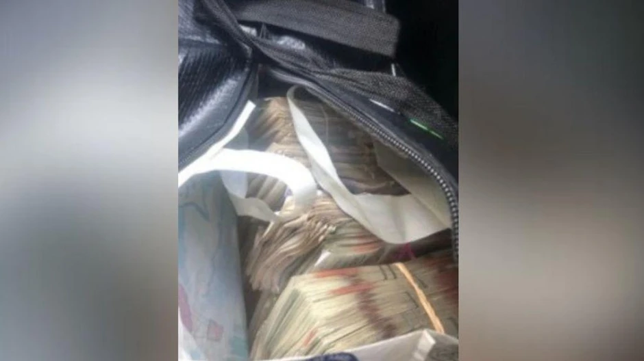 Šin je poslao ovu sliku vreće novca sa porukom: „520.000 ha ha ha" | Foto: Thames Valley Police