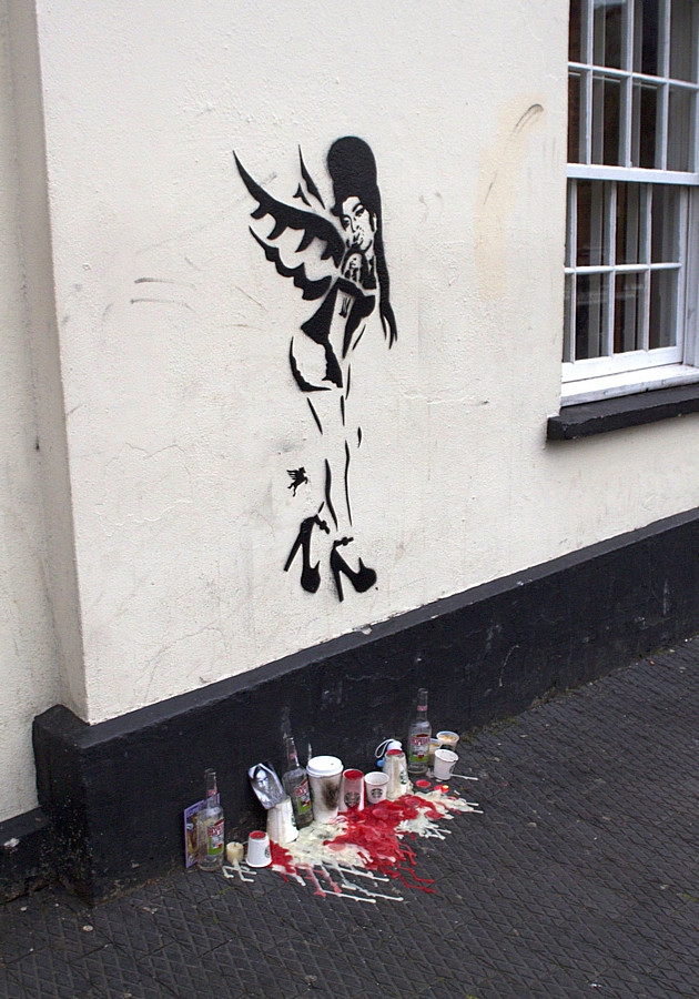 Amy Winehouse w stylu Banksy'ego