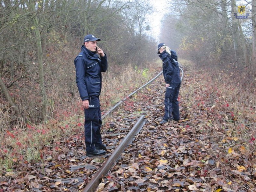 kradzież torów w Straszynie