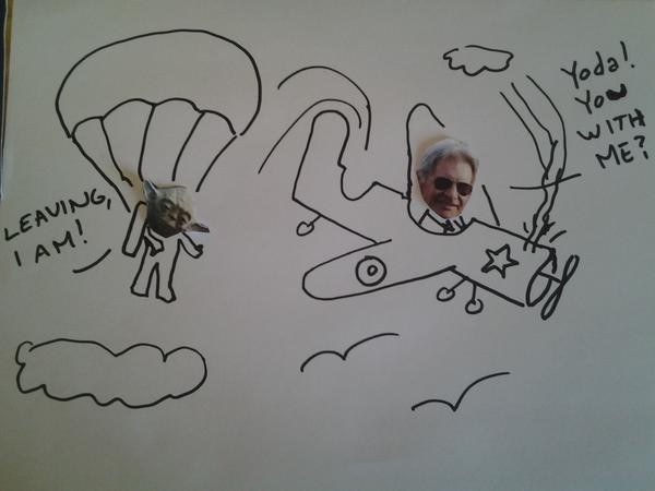 Wypadek Harrisona Forda w memach