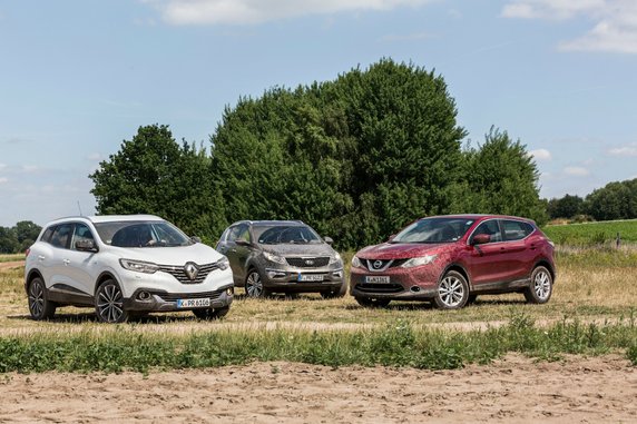 Porównanie: Kia Sportage III, Nissan Qashqai II i Renault Kadjar