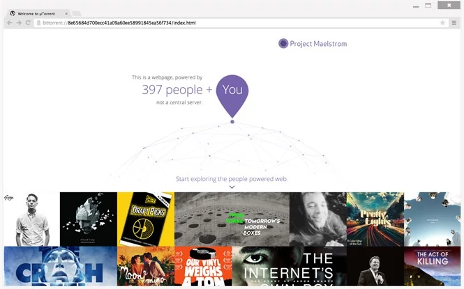 Project Maelstrom - przeglądarka z obsługą stron przez p2p