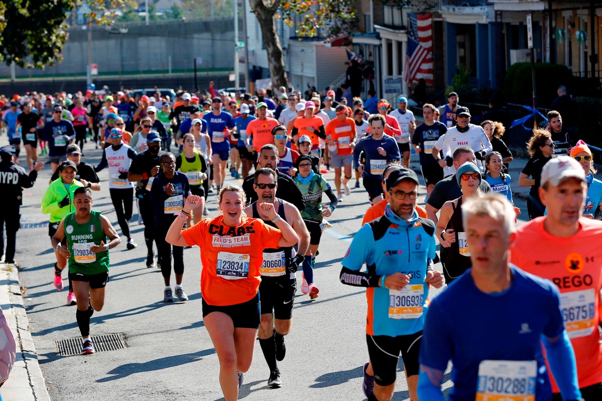 Uczestnicy Maratonu Nowojorskiego w 2019 roku