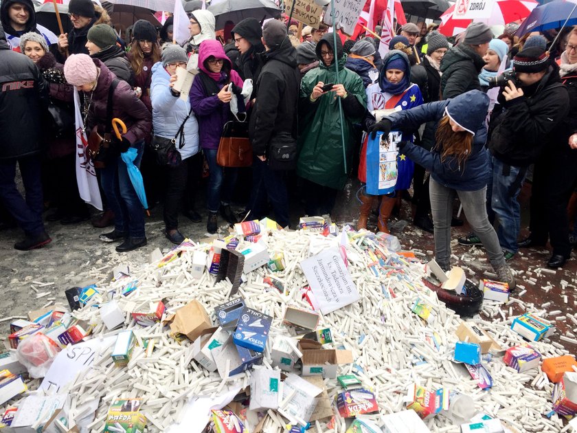 Protestowali przeciw reformie PiS