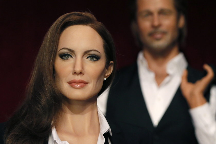 Figura woskowa Angeliny Jolie i Brada Pitta