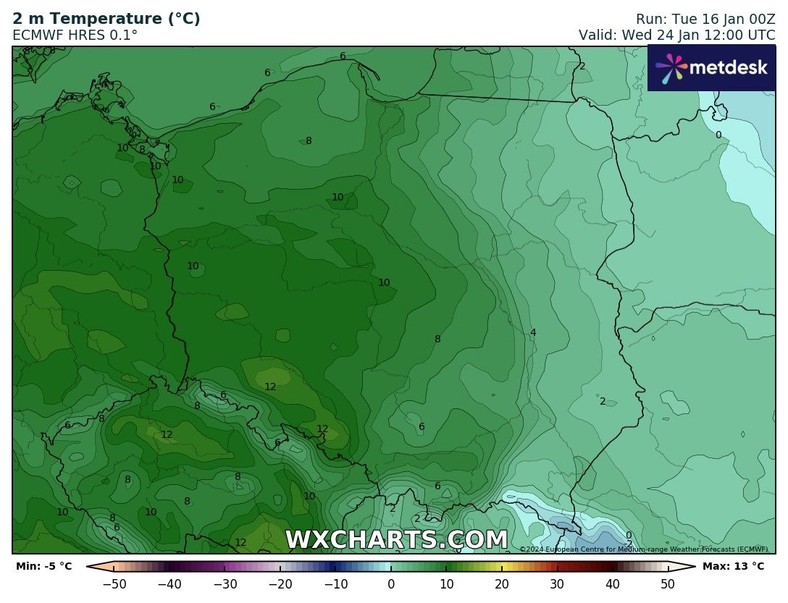 W przyszłym tygodniu czeka nas duże ocieplenie, które szybko roztopi śnieg